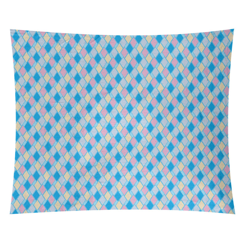 Tapisserie «Avicia Retro Diamonds» par Katelyn Elizabeth, H 27,5 po x l 37,5 po, Intérieur / extérieur