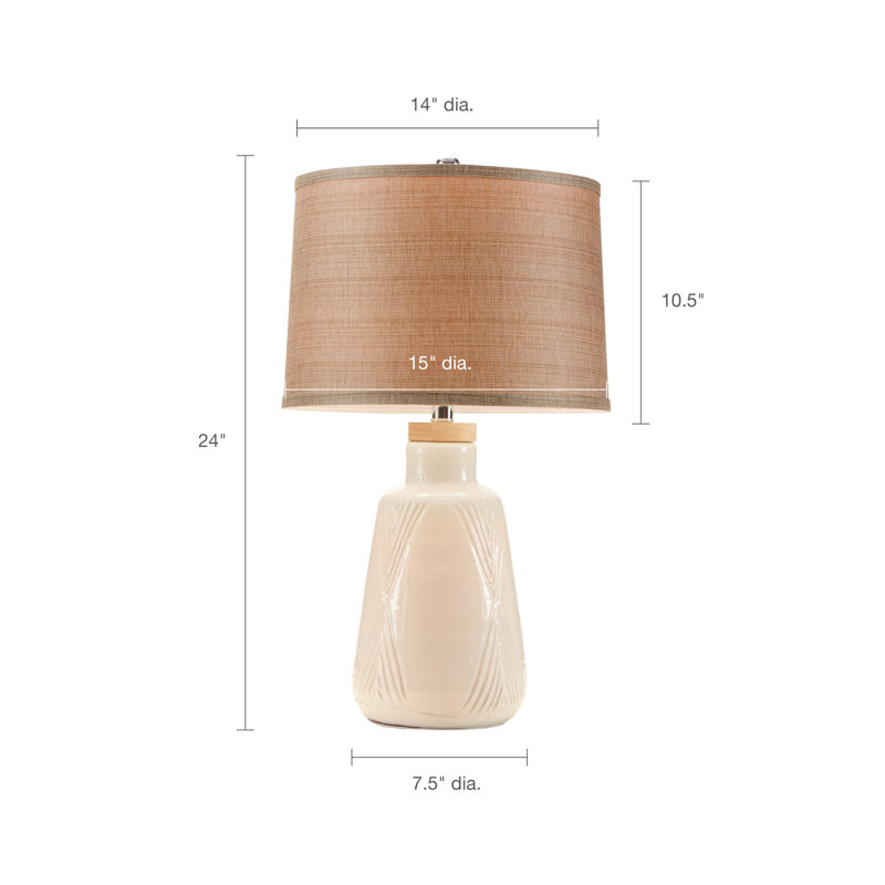Kennebec Textured Ceramic Table Lamp