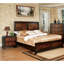 Table de chevet Acacia noyer 1pc seulement