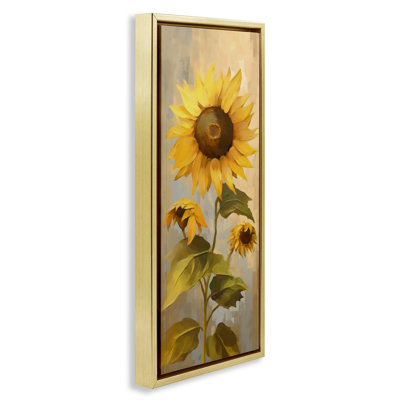 Cadre flottant Vibrant Autumn Sunflower, design Creative Studio