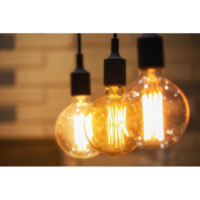 Light Bulbs by WichitS - Wrapped Canvas Print, 61cm H x 91cm W x 3.8cm D