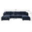 Canapé modulaire Comfy Cloud Couch avec 2 repose-pieds, canapé-lit en chenille et siège profond avec coussins décoratifs pour le salon-931444357
