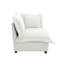 Chaise d'appoint moelleuse en chenille rembourrée avec coussins de nuage surdimensionnés-1477173441
