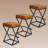 Mid-century 26" Upholstered Counter Height Bar Stools Backless Industrial Barstool-1994768157-1995665150
