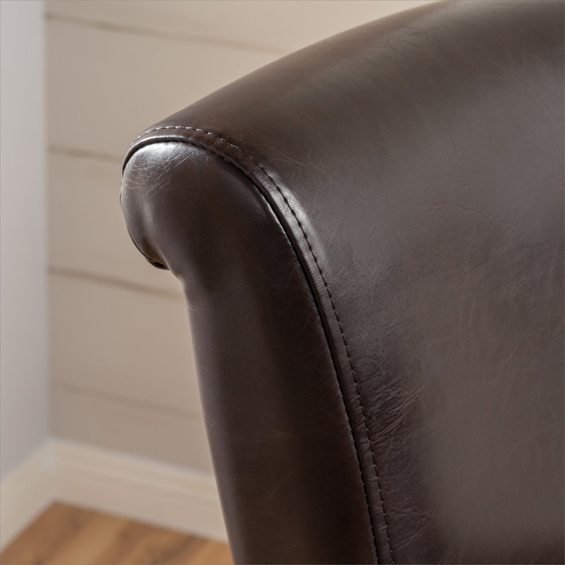 Cheeseman Swivel Stool, Brown, Bar stool (30.75" Seat Height )
