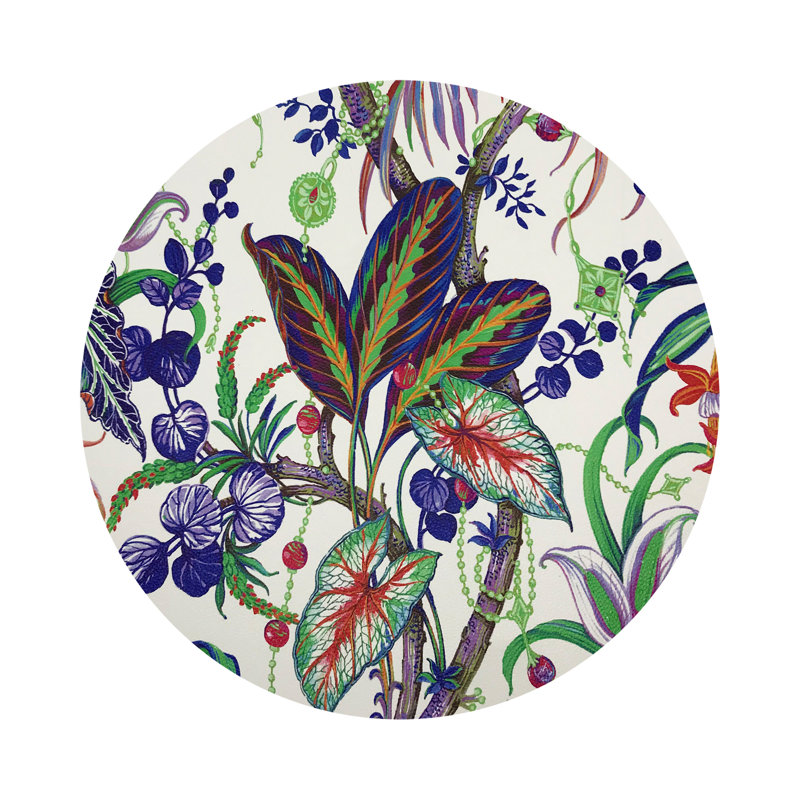 Amazonia Classic Vegan Leather Round Coasters