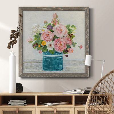Monet Garden - Peinture sur toile encadrée