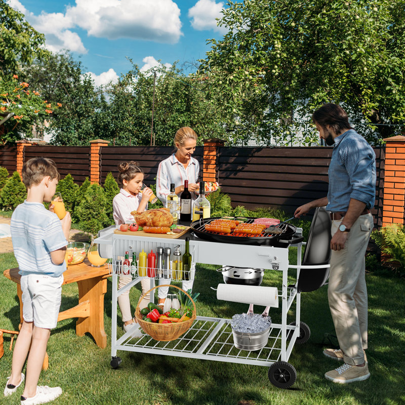 Chariot / table de barbecue d'extérieur