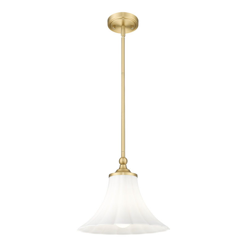 Luminaire suspendu moderne 1 lumière Ohlson, Doré