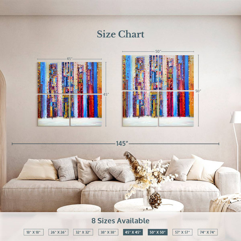 Avery Light Skyline, 50" H x 50" W