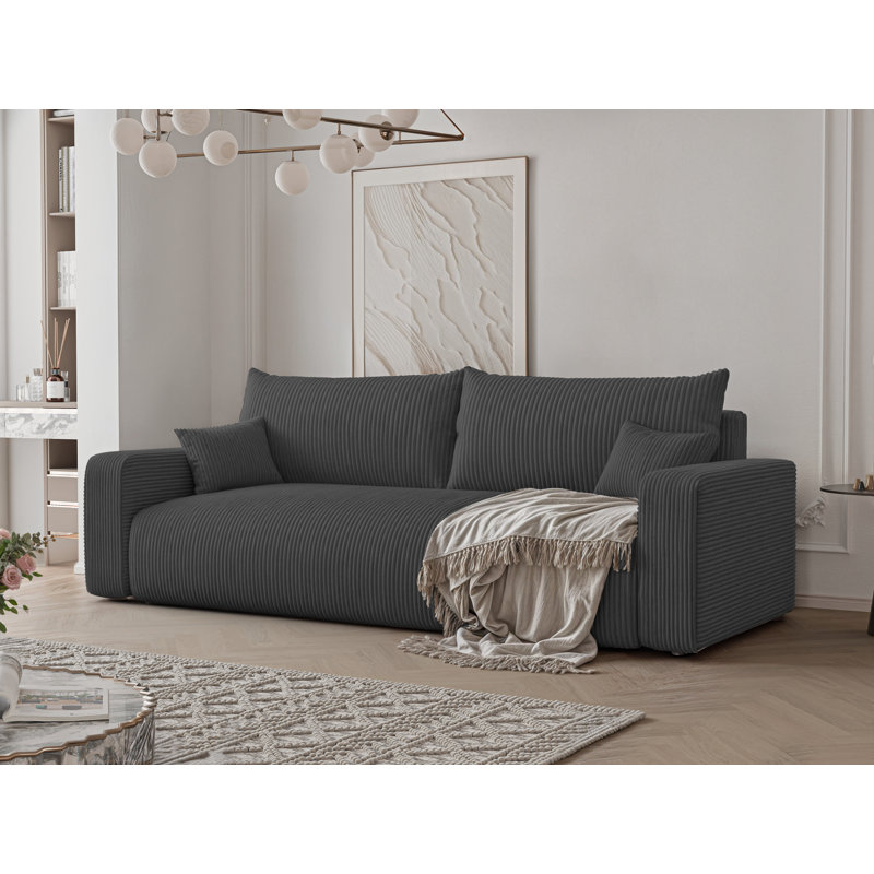 3 Seater Sofa, Dark Grey