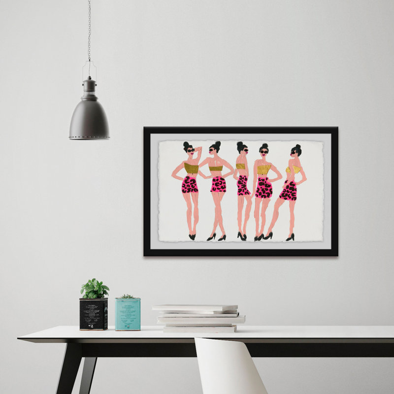 Glam Pose - Single Picture Frame Painting, 30 cm H x 46 cm W