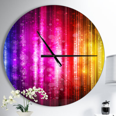 Glowing Background Wall Clock