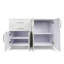 Armoire de cuisine 36,32 po x H 48 po avec 3 tiroirs et 1 porte prête à assembler