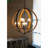 9- Light Globe Chandelier, Wood Chandelier Hanging Light Fixture with Adjustable Chain for Kitchen Dining Room Foyer Entryway, Bulb Not Included