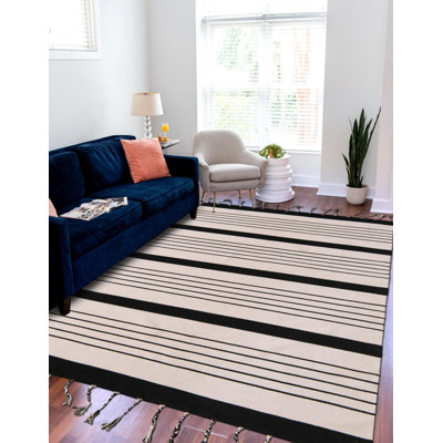 Asenet Cotton Striped Indoor Rug
