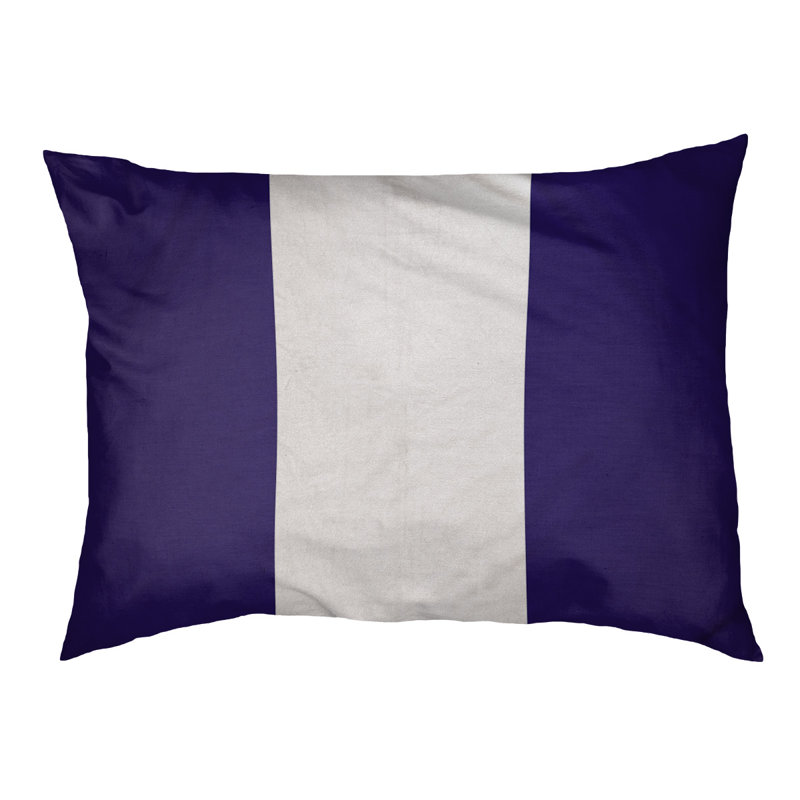 Coussin d'extérieur Toronto, Petit (l 28 po x P 18 po x H 6 po), Mauve / Blanc