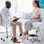 Repose-pieds médical Pieds robustes en acier soudé 350 lb, structure simple soudée, plateforme en caoutchouc antidérapant