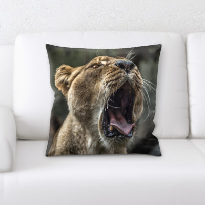 Wortman Lion Throw Pillow