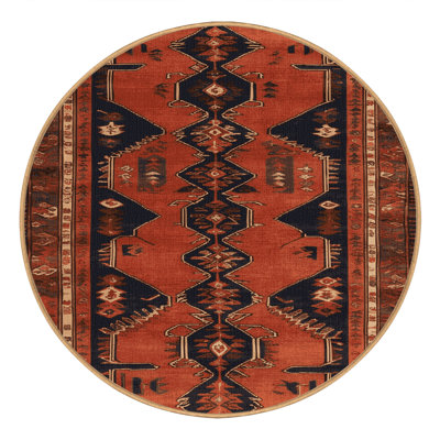 Tapis brun turc lavable à la machine