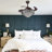 42 Inch Modern Retractable Crystal Ceiling Fan with LED Kit