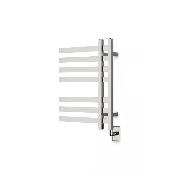 Séchoir à serviettes carré 27 po x 20 po Lioni, Nickel brossé