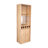 Dallas  Bar Cabinet with Wine Bottle Storage, Stemware Rack, and Display Shelves – Natural Oak-921075315