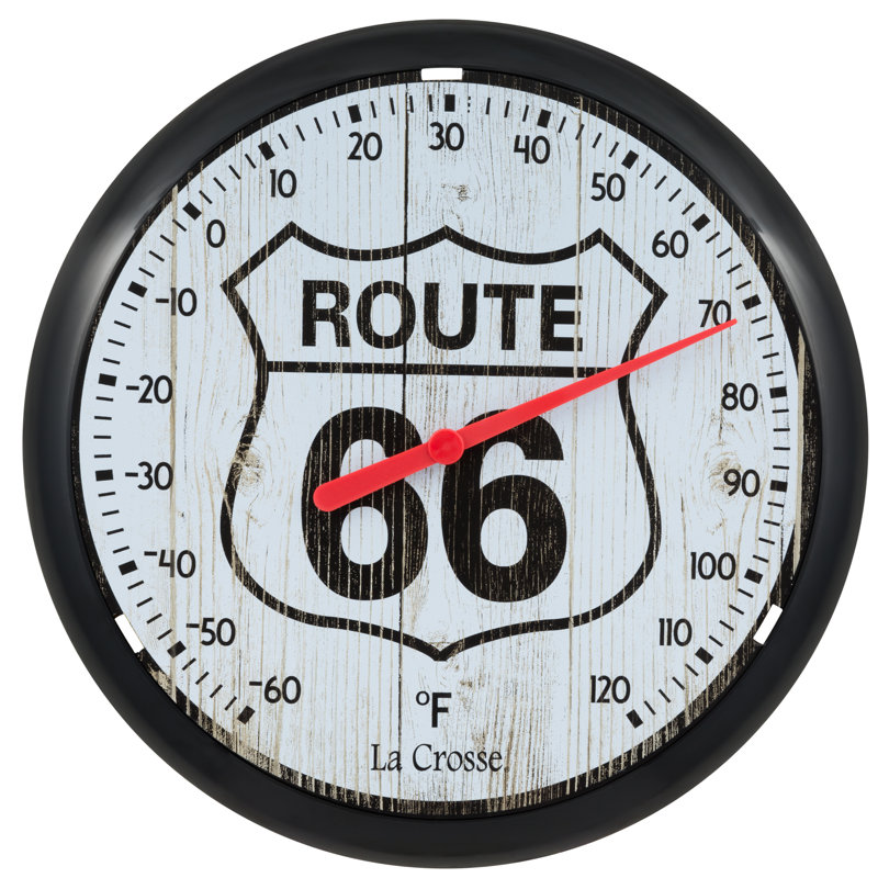 La Crosse Route66 Round Dial Thermometer