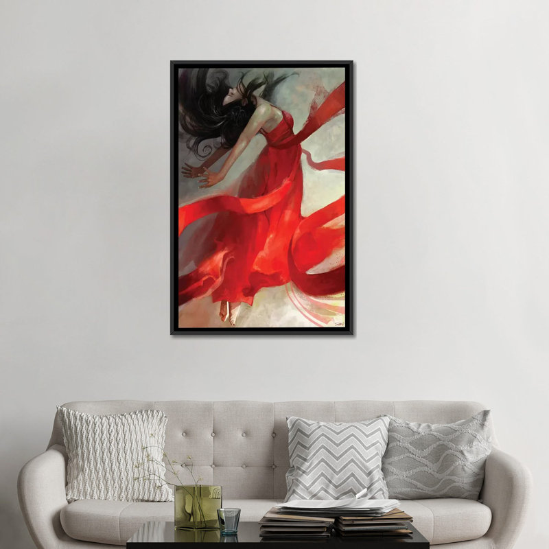 «Ascension», impression sur toile, H 26 po x l 18 po x P 1,5 po, Toile avec cadre noir, Pas de tapis