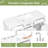 48" White Composite Bathroom Vanity Top with Integrated Sink, 3-Hole Pre-Drilled Rectangular Basin Countertop(only sink )