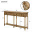 Canapé console, facile à assembler avec deux tiroirs de rangement et une tablette inférieure pour le salon, le vestibule-1263738987