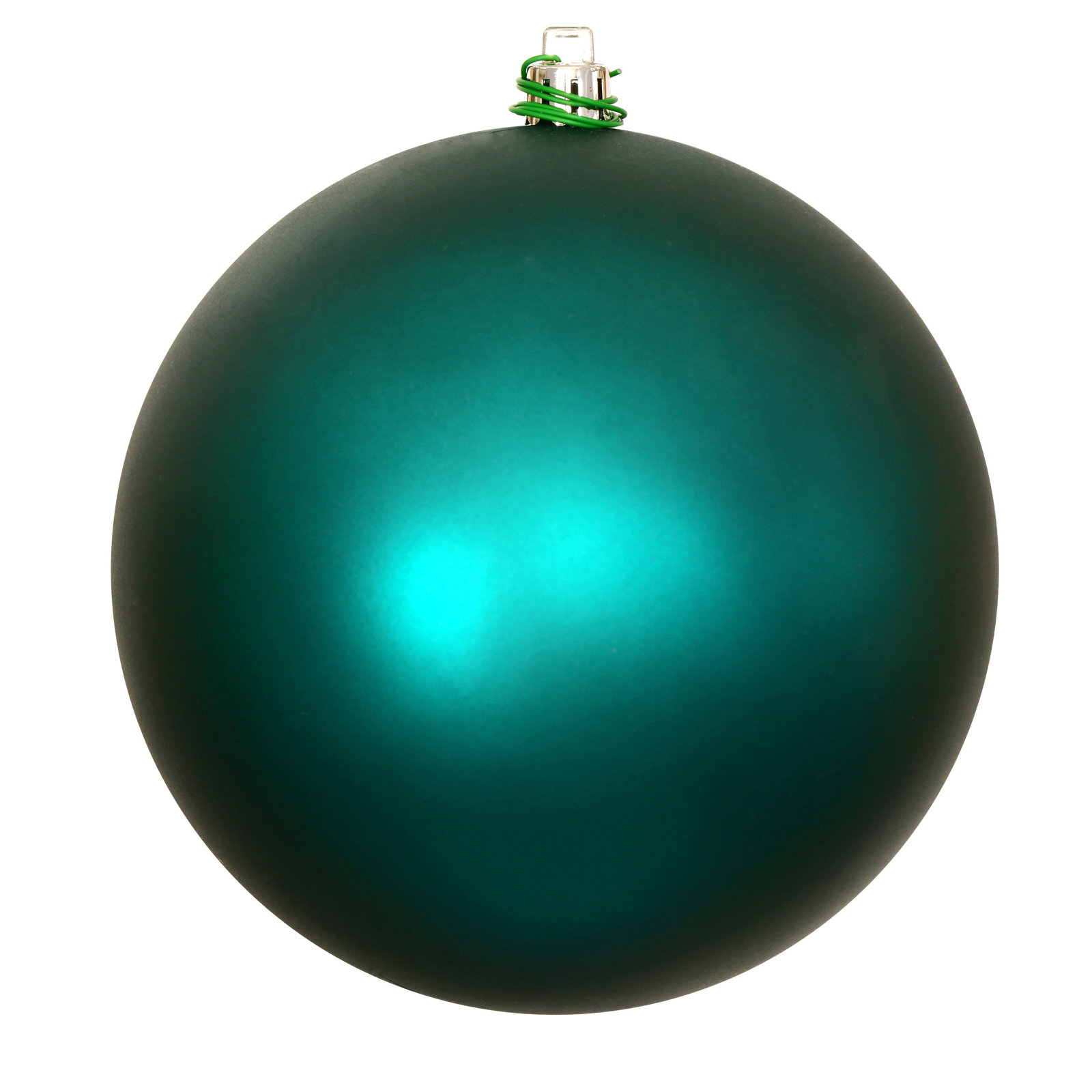 Holiday Décor Ball Ornament, 2.75" H x 2.75" W x 2.75" D, Matte Dark Teal