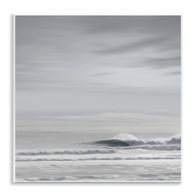 Misty Grey Beach Ripples Wall Plaque, design by Maggie Olsen