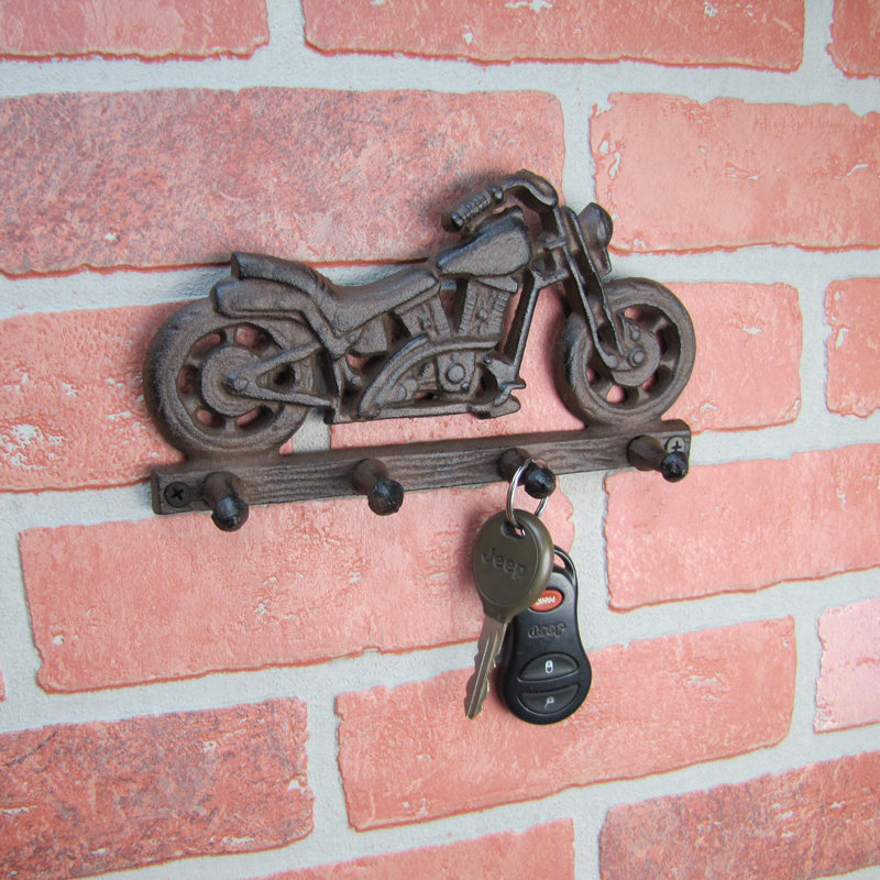 Hummell Metal Wall 4 - Hook Wall Mounted Coat Rack