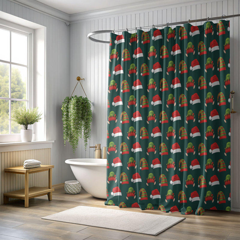 Rideau de douche standard 1 pièce Cheerful Touch, H 74 po x l 35 po