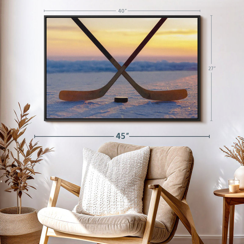 Hockey Sticks, reproduction sur toile, H 27 po x l 40 po