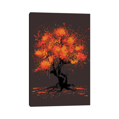 Autumn Tree Painting by Antonio Camarena - Wrapped Canvas Painting