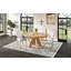 Ensemble de table de salle à manger extensible vintage pour 4 à 6 personnes avec 4 chaises rembourrées-52434174-52434173