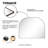 Dezerae Metal Arched Mirror for Mantel, Bathroom-1856041658