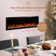 Aerus Recessed or Wall Mounted Electric Fireplace, Alexa or Google Home Compatible, Logs & Crystals, Remote Control