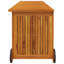 Rosalind Wheeler Daequain 150 cm W 249 L Water Resistant Acacia Solid Wood Deck Box with Wheels in Brown
