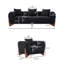 Ensemble de salon 2 pièces Morgan - Canapé et chaise avec pieds noyer-1869215910
