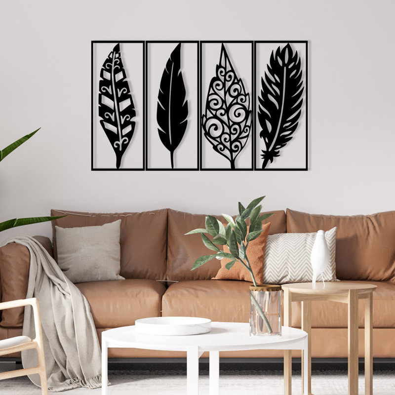 Elegant Decorative Metal Wall Accessory, Black, 39.4 x 23.6 inches | 100% Metal Construction, Thickness: 0.05 inches | Stylish & Durable Home Décor for Living Room, Office, and Entryway - Modern Design