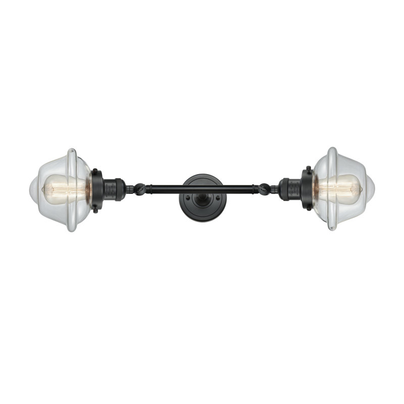 Latta 2 - Light Dimmable Vanity Light, Clear, LED, Matte Black