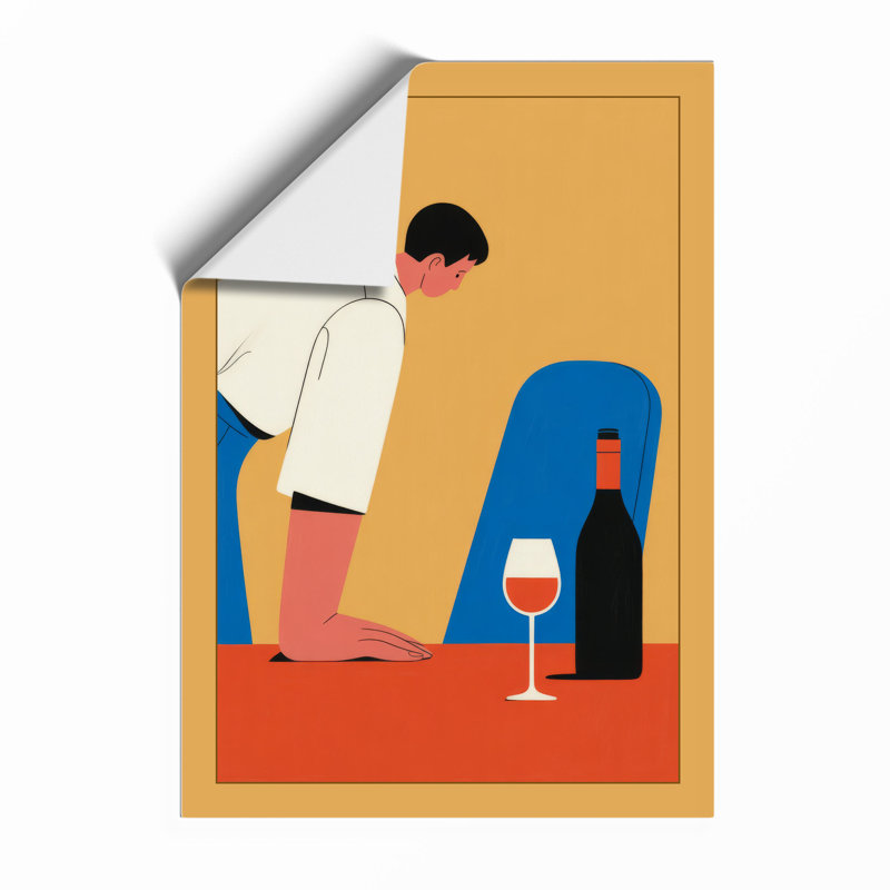 Contemplation In Colour Modern - Print, Unframed, A4 - 29.7 x 21.0 cm