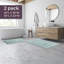 Ensemble de tapis de salle de bain en coton 2 pièces Marylee - Tapis de salle de bain lavables en machine-49685507