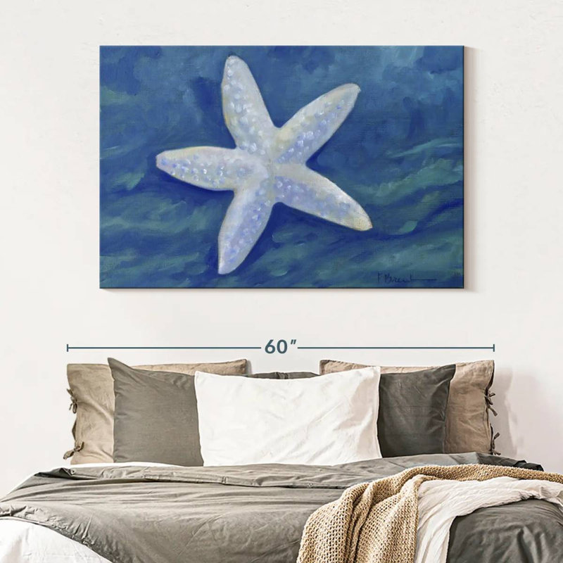 Brampt Impressions Of Shells Starfish Indigo