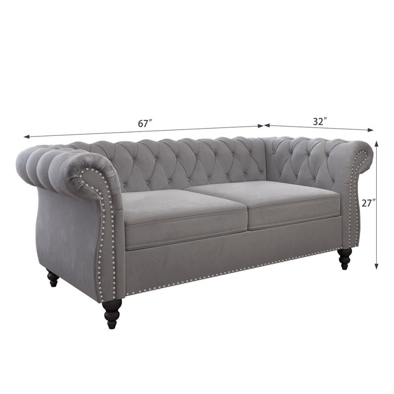 Causeuse Famke, gris