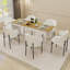 Rectangular with Steel Base Dining Table