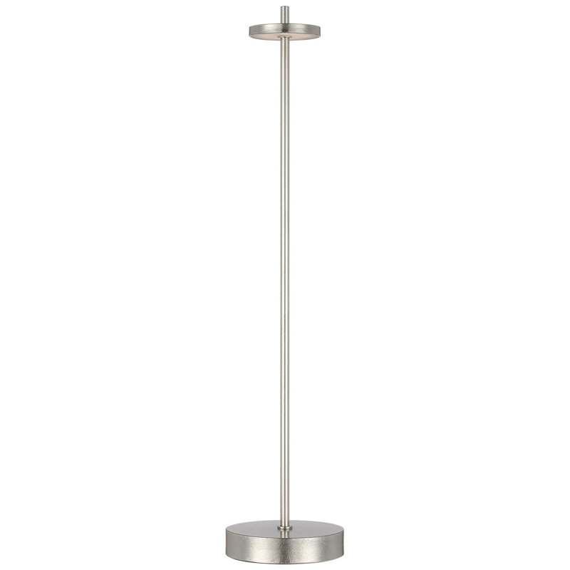 Kelly Wearstler Sene Rechargeable Table Lamp, 23" H x 5" W x 5" D, Silver, 1.6 W